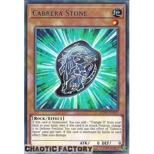 MZMI-EN019 Cabrera Stone Rare 1st Edition NM