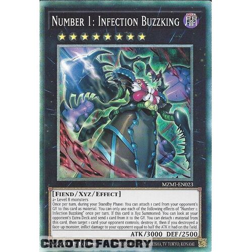 Collector's Rare MZMI-EN023 Number 1: Infection Buzzking 1st Edition NM