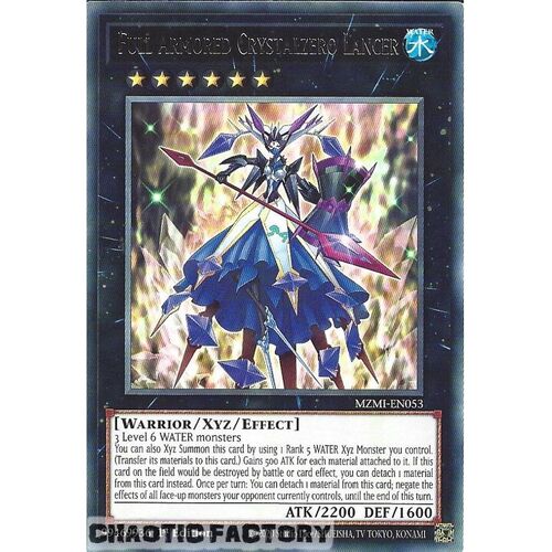 MZMI-EN053 Full Armored Crystalzero Lancer Rare 1st Edition NM