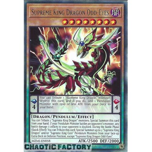 MZMI-EN058 Supreme King Dragon Odd-Eyes Rare 1st Edition NM