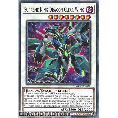 MZMI-EN059 Supreme King Dragon Clear Wing Rare 1st Edition NM