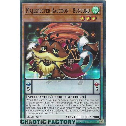 MZMI-EN072 Majespecter Raccoon - Bunbuku Super Rare 1st Edition NM