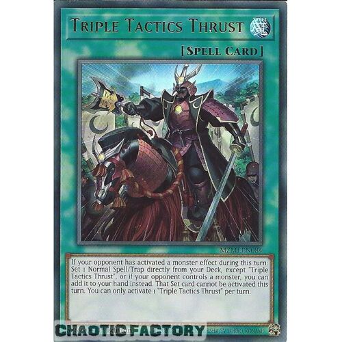 MZMI-EN084 Triple Tactics Thrust Ultra Rare 1st Edition NM