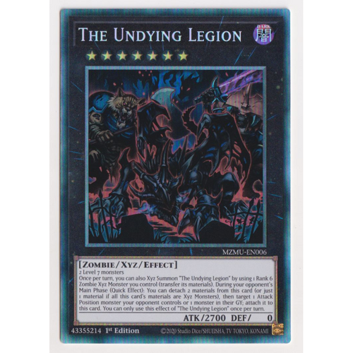 MZMU-EN006 The Undying Legion Collector's Rare 1st Edition NM