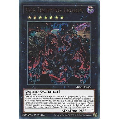 MZMU-EN006 The Undying Legion Ultra Rare 1st Edition NM