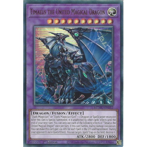 MZMU-EN012 Timaeus the United Magical Dragon Ultra Rare 1st Edition NM