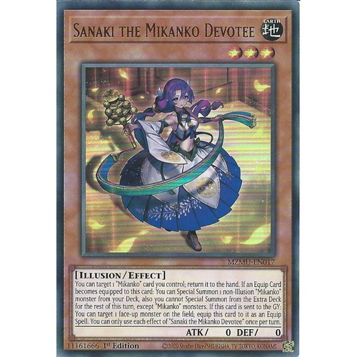 MZMU-EN017 Sanaki the Mikanko Devotee Ultra Rare 1st Edition NM