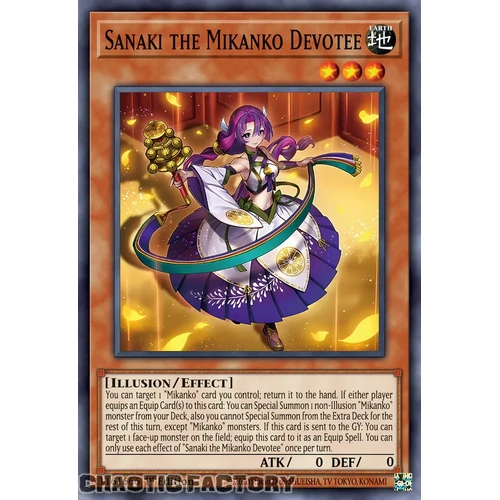 MZMU-EN017 Sanaki the Mikanko Devotee Ultra Rare 1st Edition NM
