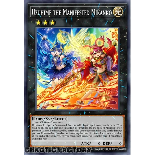 MZMU-EN018 Uzuhime the Manifested Mikanko Ultra Rare 1st Edition NM