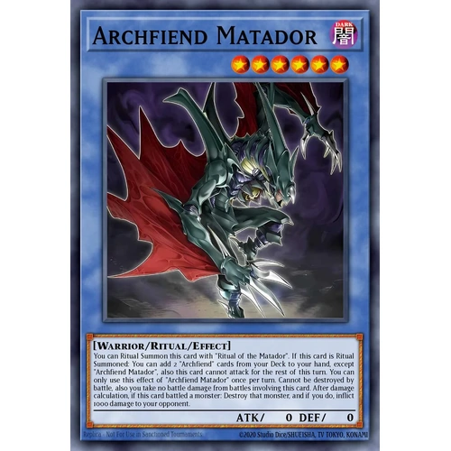 MZMU-EN022 Matador Archfiend Super Rare 1st Edition NM