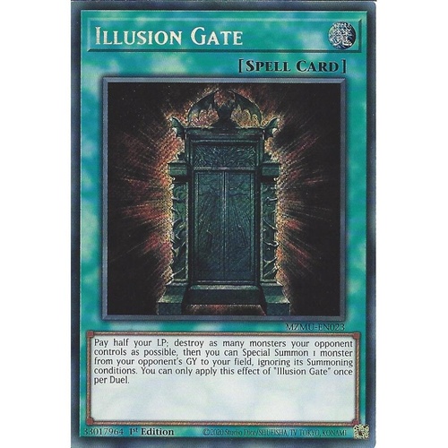 MZMU-EN023 Illusion Gate Secret Rare 1st Edition NM