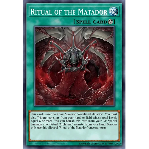 MZMU-EN024 Ritual of the Matador Rare 1st Edition NM