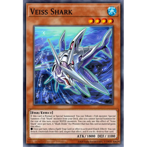 MZMU-EN034 Veiss Shark Super Rare 1st Edition NM