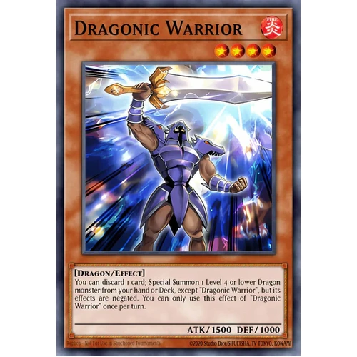 MZMU-EN043 Dragonic Warrior Rare 1st Edition NM