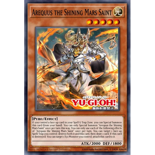 MZMU-EN051 Arequus the Shining Mars Saint Super Rare 1st Edition NM