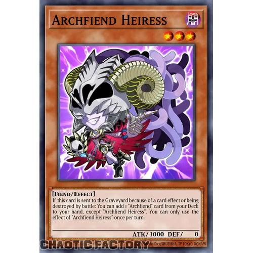 MZMU-EN066 Archfiend Heiress Secret Rare 1st Edition NM