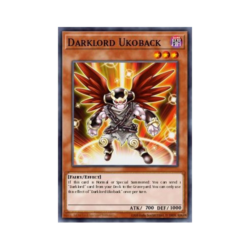 MZMU-EN076 Darklord Ukoback Super Rare 1st Edition NM