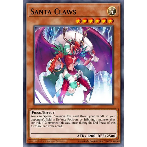 MZMU-EN079 Santa Claws Rare 1st Edition NM