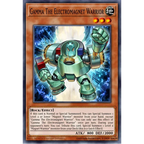 MZMU-EN082 Gamma The Electromagnet Warrior Rare 1st Edition NM