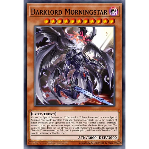 MZMU-EN083 Darklord Morningstar Rare 1st Edition NM