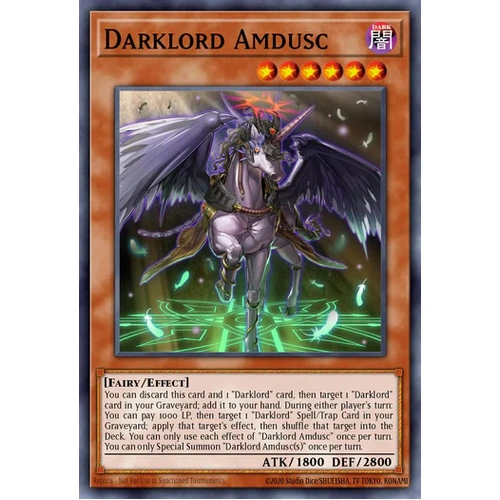 MZMU-EN084 Darklord Amdusc Rare 1st Edition NM