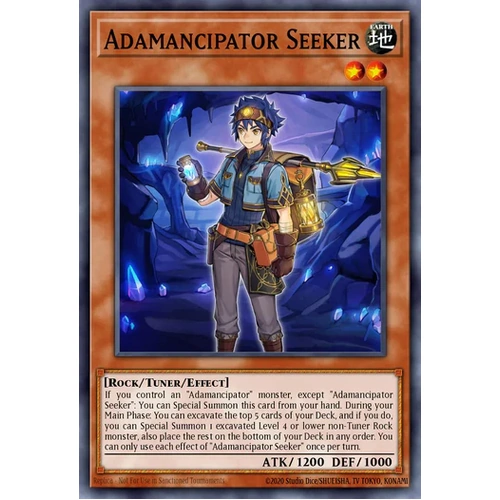 MZMU-EN091 Adamancipator Seeker Rare 1st Edition NM