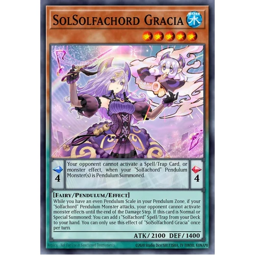 MZMU-EN096 SolSolfachord Gracia Rare 1st Edition NM