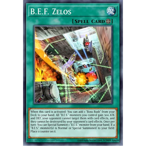 MZMU-EN114 B.E.F. Zelos Rare 1st Edition NM
