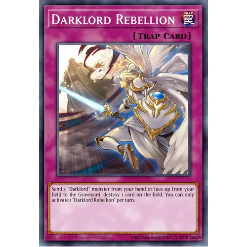 MZMU-EN123 Darklord Rebellion Rare 1st Edition NM