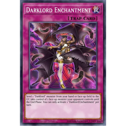 MZMU-EN124 Darklord Enchantment Rare 1st Edition NM