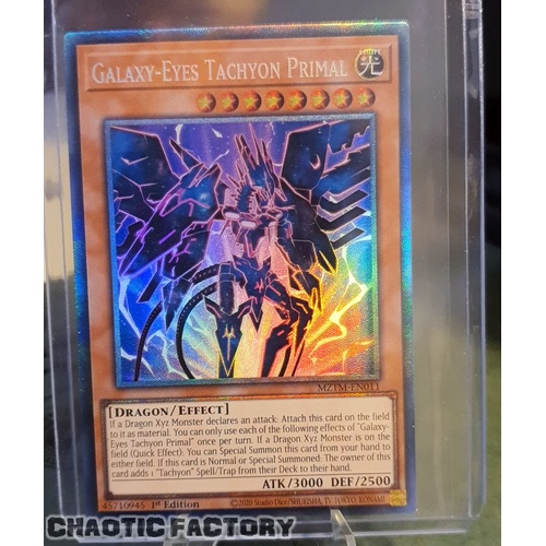 MZTM-EN011 Galaxy-Eyes Tachyon Primal Collector's Rare 1st Edition NM