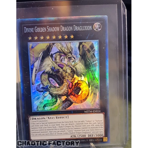MZTM-EN014 Divine Golden Shadow Dragon Dragluxion Collector's Rare 1st Edition NM