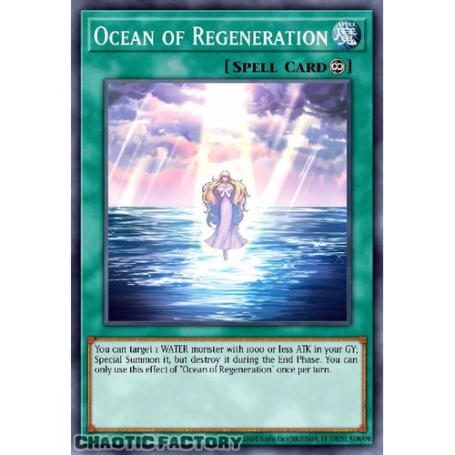 MZTM-EN036 Ocean of Regeneration Super Rare 1st Edition NM