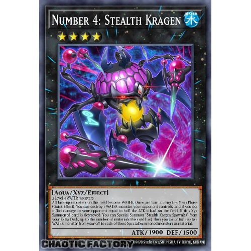 MZTM-EN095 Number 4: Stealth Kragen Rare 1st Edition NM