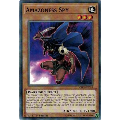 Yugioh CIBR-EN093 Amazoness Spy Common 1st Edition 
