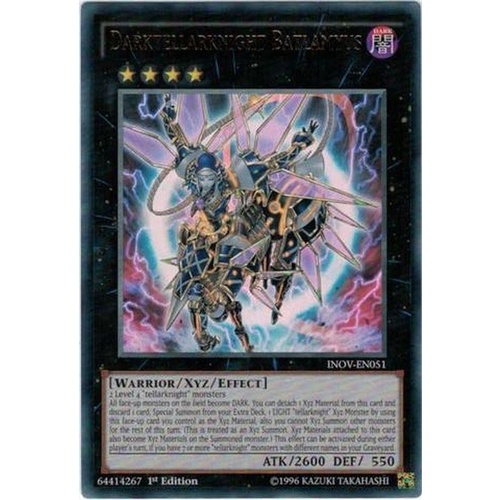 YUGIOH Darktellarknight Batlamyus - INOV-EN051 Ultra Rare 1st Edition Near MINT