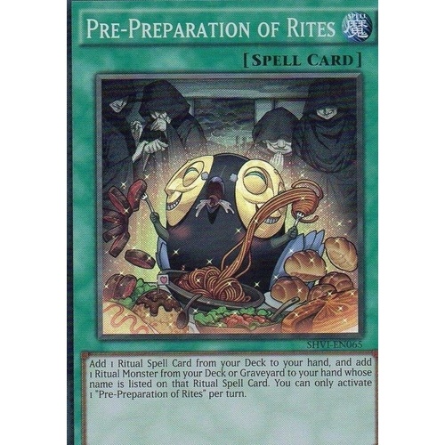Yugioh-Pre-Preparation of Rites-Super Rare-1st Edition-SHVI EN065 NM