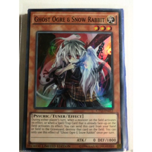 Ghost Ogre & Snow Rabbit *Super Rare* CT13-EN012 (NM/M)