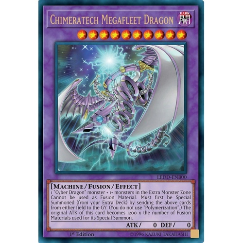 Yugioh LEDD-ENB00 Chimeratech Megafleet Dragon Ultra Rare 1st Edition NM