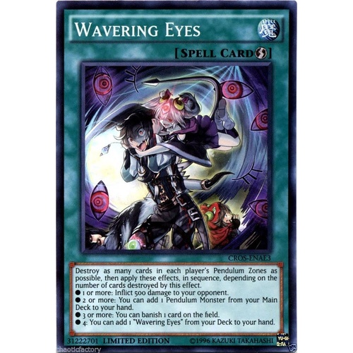Yugioh Wavering Eyes 1st Edition Common CORE-EN066 M/NM