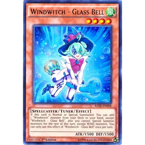 YUGIOH Windwitch - Glass Bell RATE-EN098 Ultra Rare 1st Edition NM