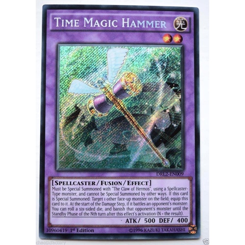 YUGIOH Time Magic Hammer DRL2-EN009 Secret Rare Near Mint