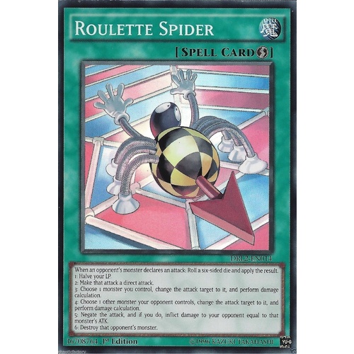 YUGIOH Roulette Spider DRL2-EN014 Super Rare Near Mint