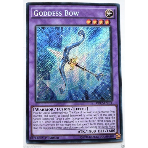 YUGIOH Goddess Bow DRL2-EN011 Secret Rare Near Mint