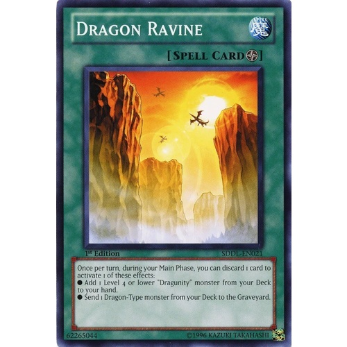 YUGIOH Dragon Ravine 1st Edition Mint Card SDDL-EN021/SR02 (Various sets) common