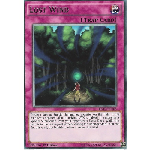 YUGIOH Lost Wind - RATE-EN068/MP17-EN220 - Near Mint - Rare 1st Edition