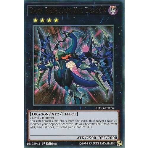 Yugioh LEDD-ENC32 Dark Rebellion Xyz Dragon Ultra Rare 1st Edition