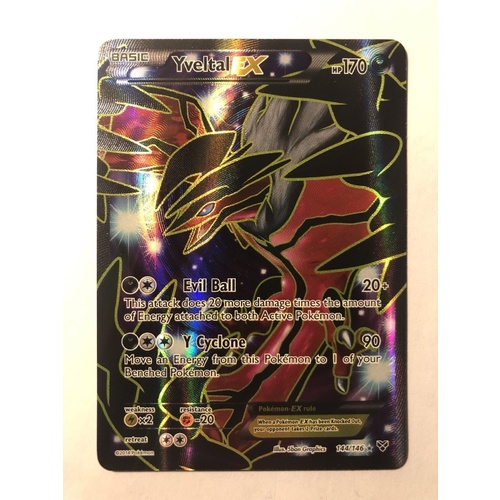 POKEMON TCG Yveltal EX 144/146 XY Base Set Holo Ultra Rare Full Art mint
