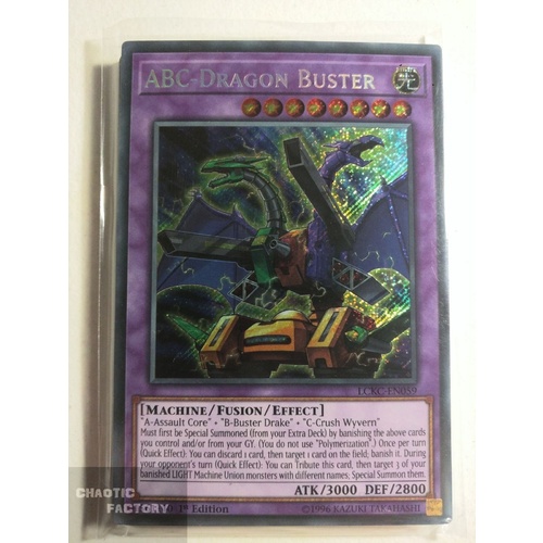 LCKC-EN059 ABC-Dragon Buster Secret Rare 1st Edition NM
