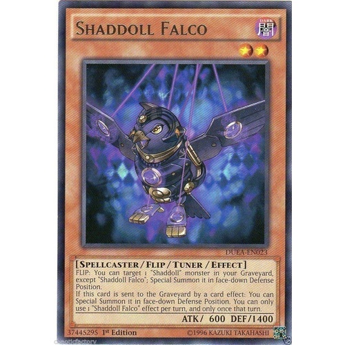 YU-GI-OH! Shaddoll Falco - DUEA-EN023 - Rare 1st Edition